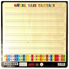 Ahşap Çift Taraflı Türkçe Eğitici Alfabe Puzzle Ve Harf  Yazı Tahtası