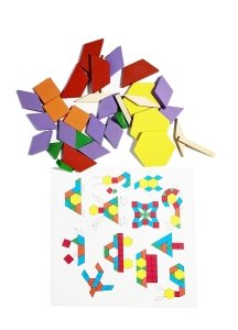 Sınırsız Puzzle 125 Parça Ahşap Tangram Puzzle Blokları