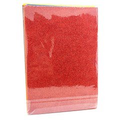 A4 Yapışkanlı simli eva 10 lu