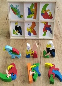 Ahşap Yapboz 3D Kuşlar