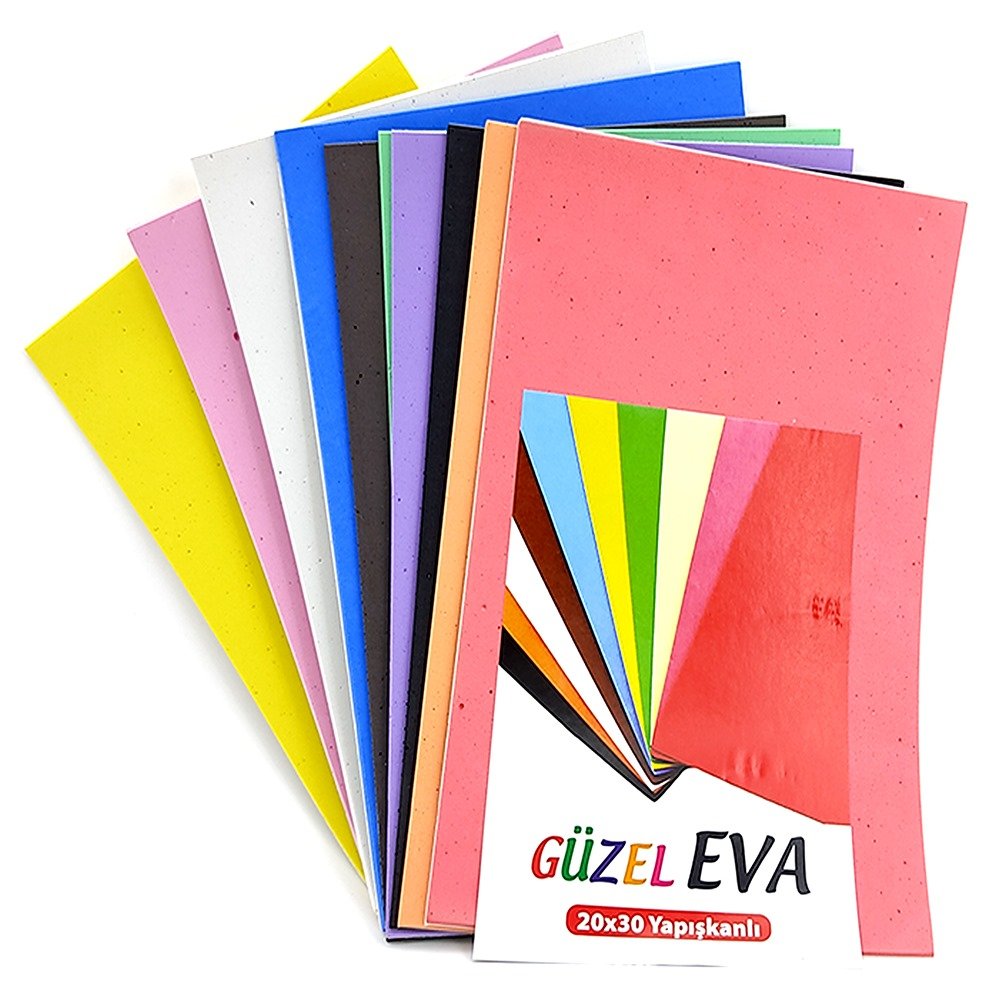 Eva A4 Düz Karışık Yapışkanlı Set