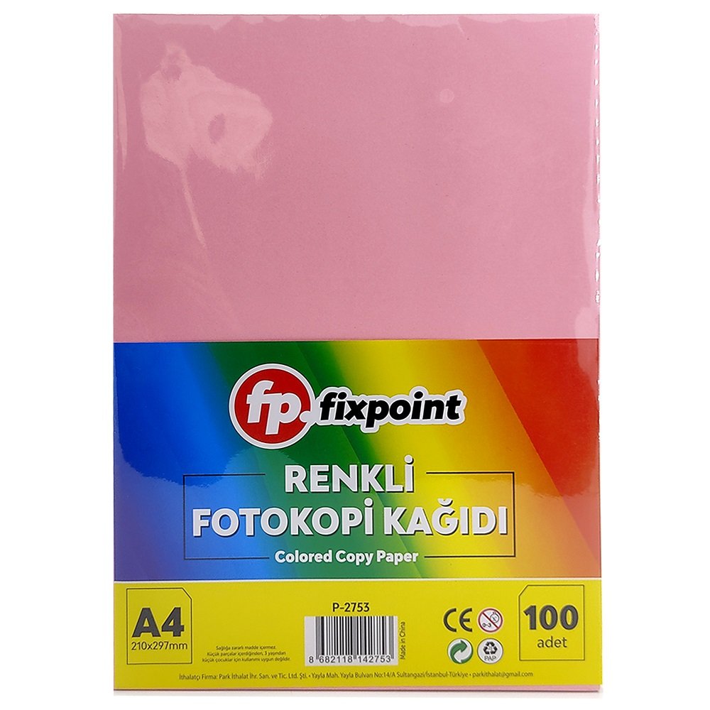 FixPoint Renkli Fotokopi Kağıdı A4 100 lü