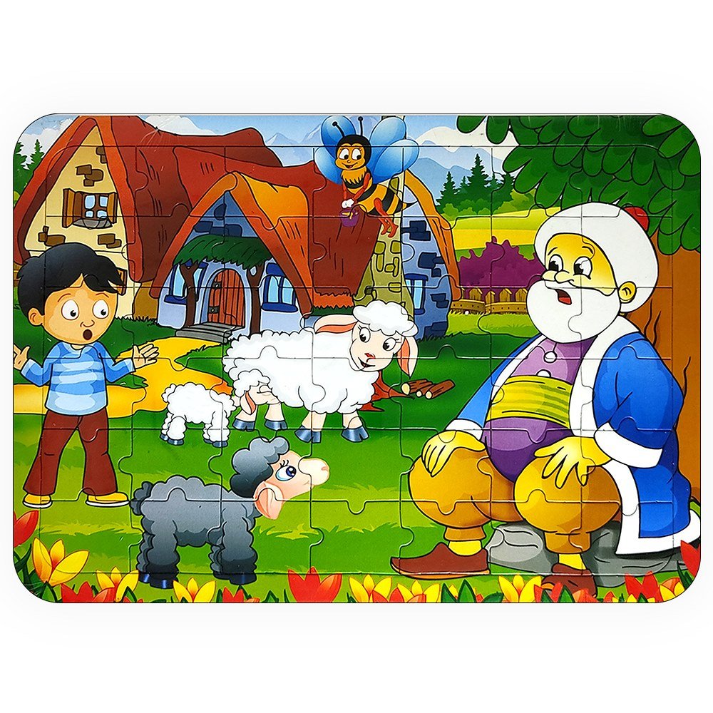 Güler Puzzle Karton Ortaboy Boyamalı