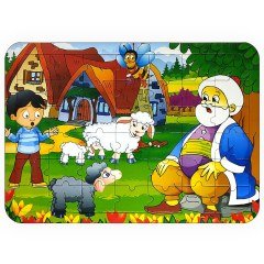 Güler Puzzle Karton Ortaboy Boyamalı