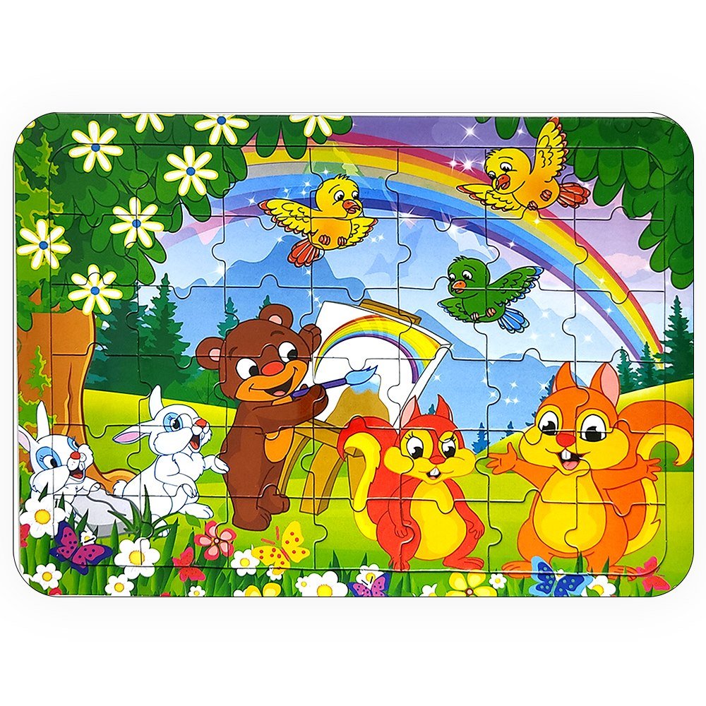 Güler Puzzle Karton Ortaboy Boyamalı