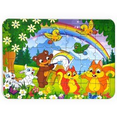 Güler Puzzle Karton Ortaboy Boyamalı