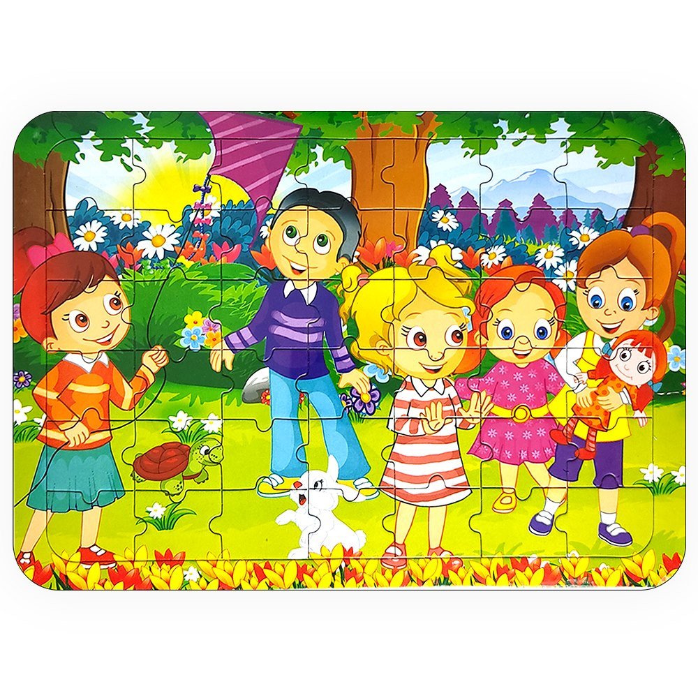 Güler Puzzle Karton Ortaboy Boyamalı