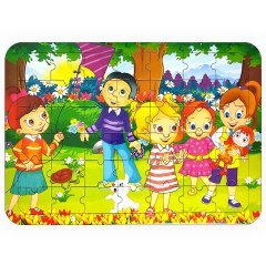Güler Puzzle Karton Ortaboy Boyamalı
