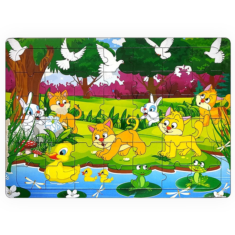 Güler Puzzle Karton Ortaboy Boyamalı