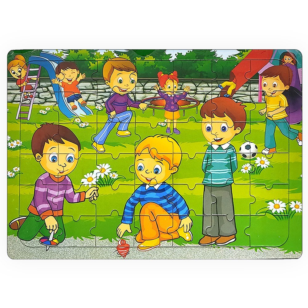 Güler Puzzle Karton Ortaboy Boyamalı
