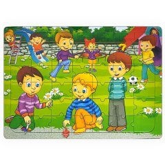 Güler Puzzle Karton Ortaboy Boyamalı