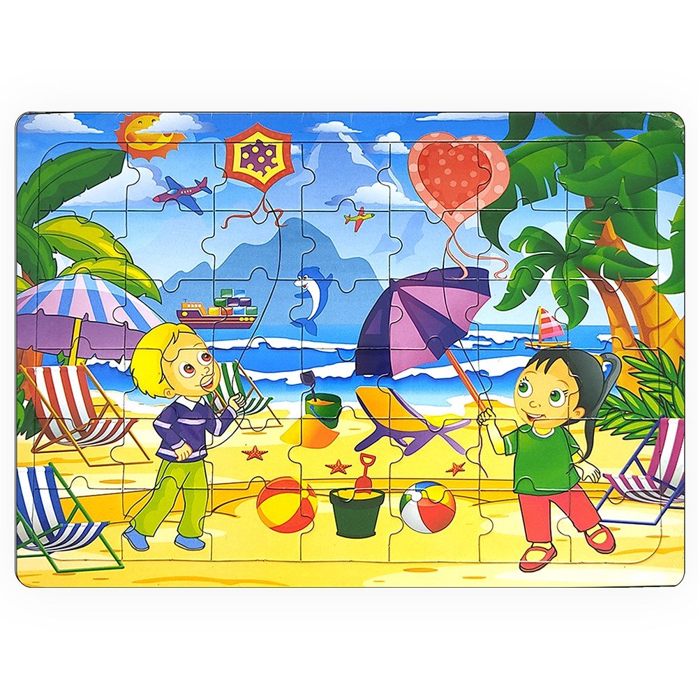 Güler Puzzle Karton Ortaboy Boyamalı