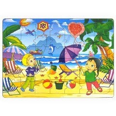 Güler Puzzle Karton Ortaboy Boyamalı