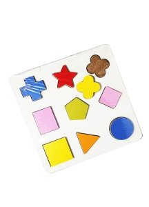 Ahşap Yıldız Geometrik Şekiller Renkli