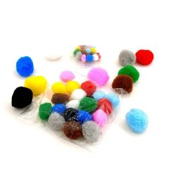 Fly Color 3 Boy Karışık Renkli Ponpon Seti