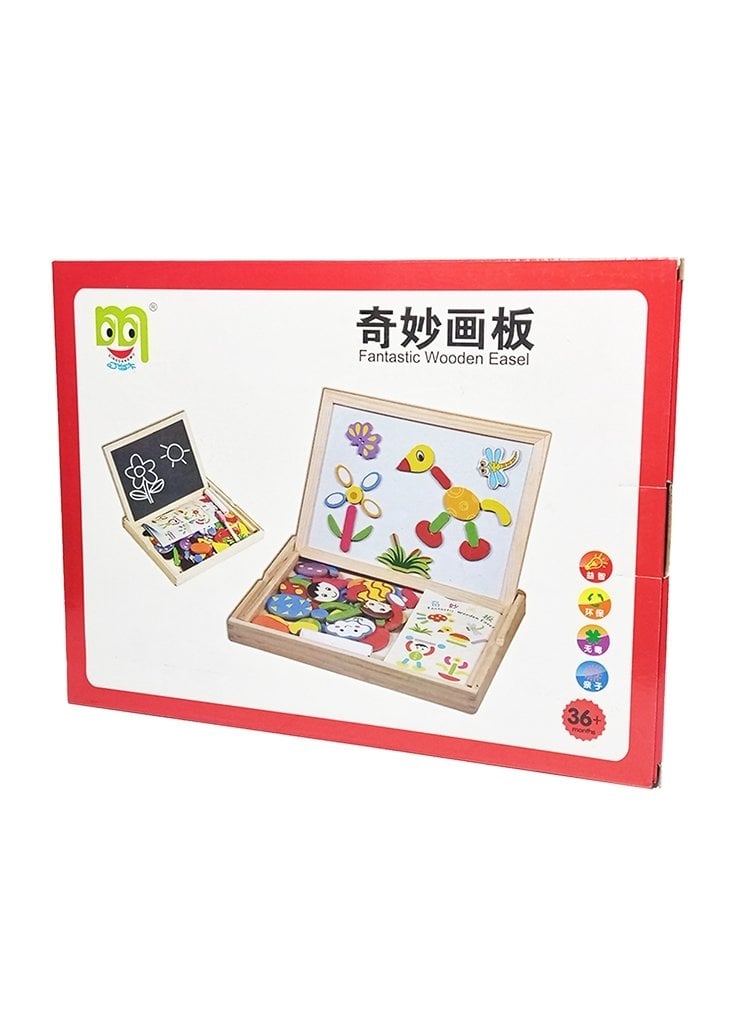 Ahşap Manyetik Tahta Puzzle Oyun Seti