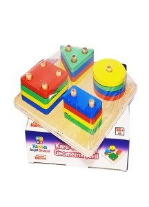 Kare 4'lü Sütun Geometrik Şekil