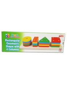 Diktörgen 4'lü Sütün Geometrik Şekil