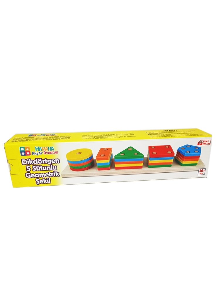 Dikdörtgen 5'li Sütun Geometrik Şekil
