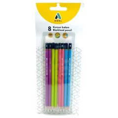 Renkli Kurşun Kalem 8 Li Set