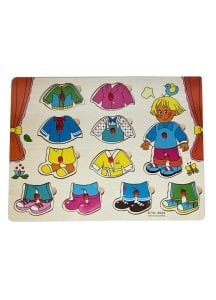 Ahşap Elbise Giydirme Tutmalı Puzzle