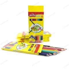 Play-Doh Kuru Boya 12 Renk Uzun Tam Boy