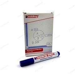 Edding 260 Tahta Kalemi 10'lu Paket Mavi