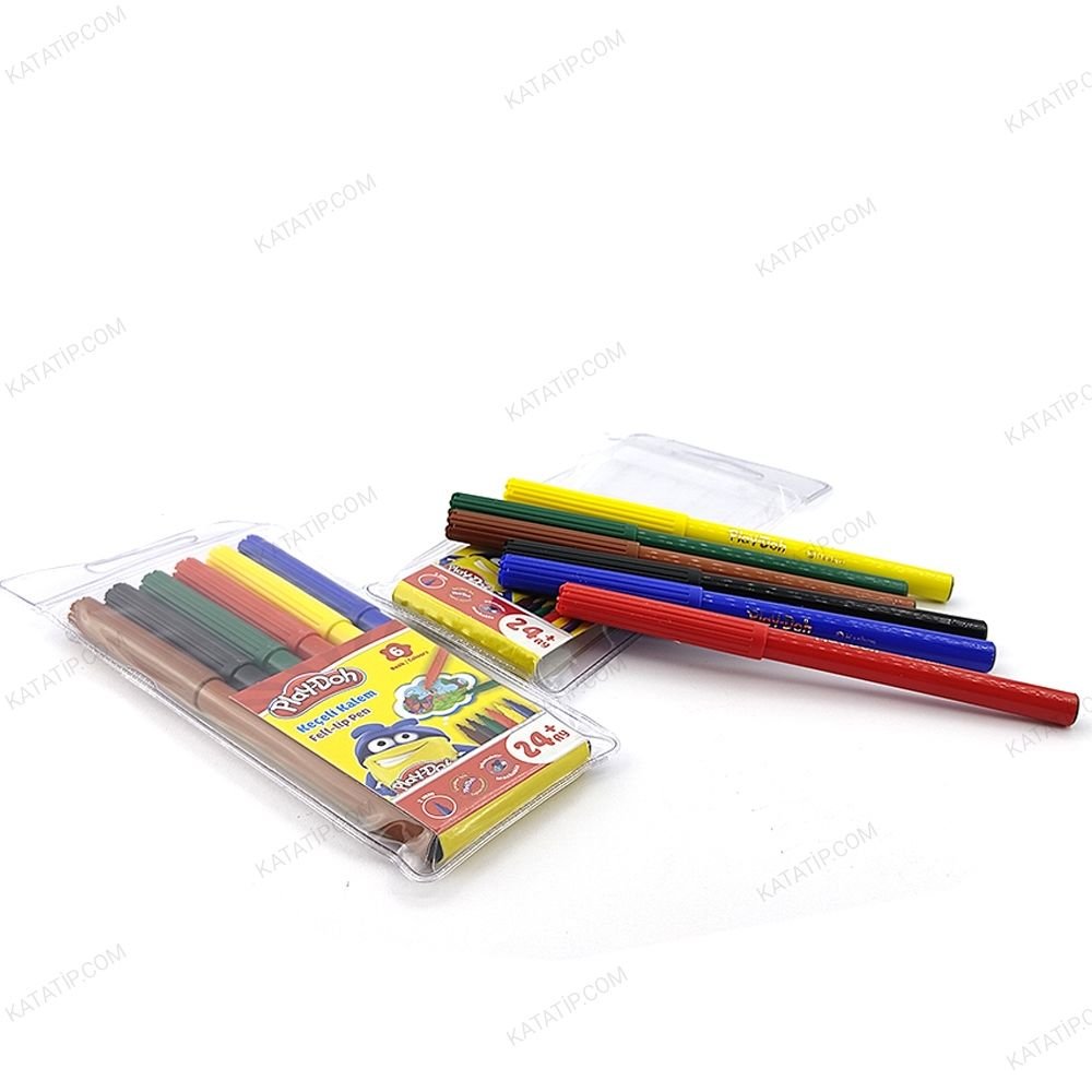 Play Doh 6 Renk Keçeli Kalem Pvc 2mm