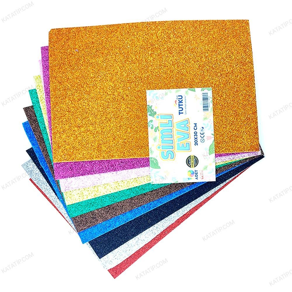 Tutku EVA Simli 20x30 Cm 10 Renk